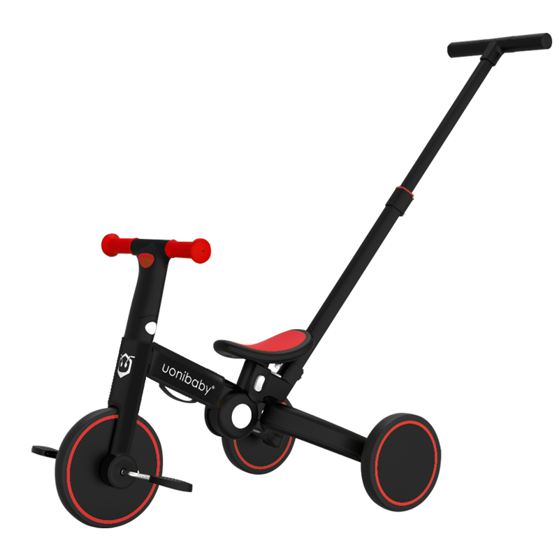 Uonibaby品牌授权儿童三轮车，多功能折叠手推平衡车滑步车|查看京东三轮车历史价格