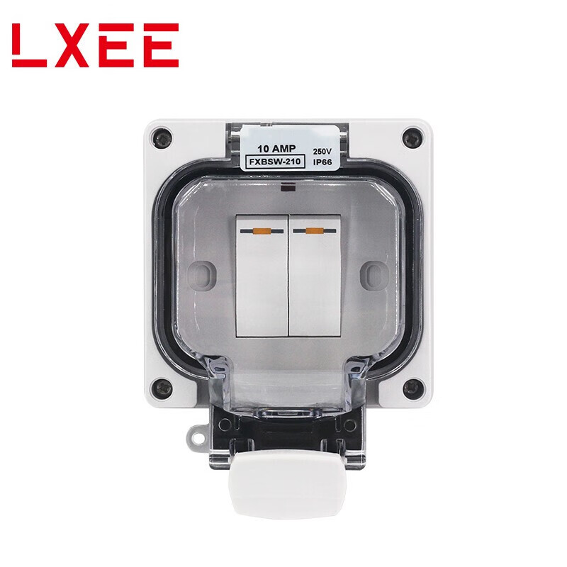 厂家直供室外防水开关10a双控双开ip66明装 正泰双开