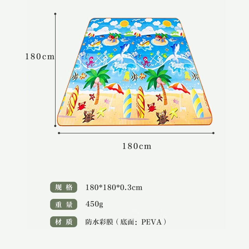 MAKI zaza户外露营垫子 户外防水野营 野餐垫 防潮垫子 卡通防潮垫1.8米*1.8米