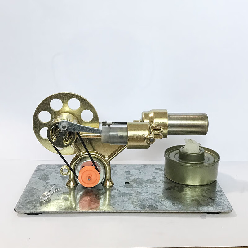 烧酒精的发动机模型蒸汽物理科普技科学小制作小发电明实验玩具方写