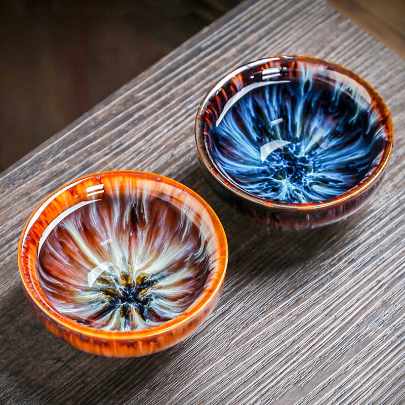 PJ茶杯窑变功夫茶具品茗杯主人杯君子杯2个装 2个装