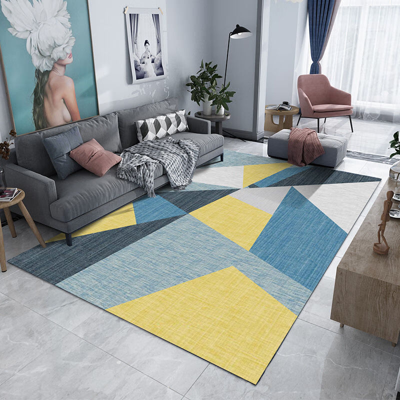 北欧地毯垫客厅茶几毯现代简约卧室房间满铺床边毯大面积家用 北欧简约 80*120
