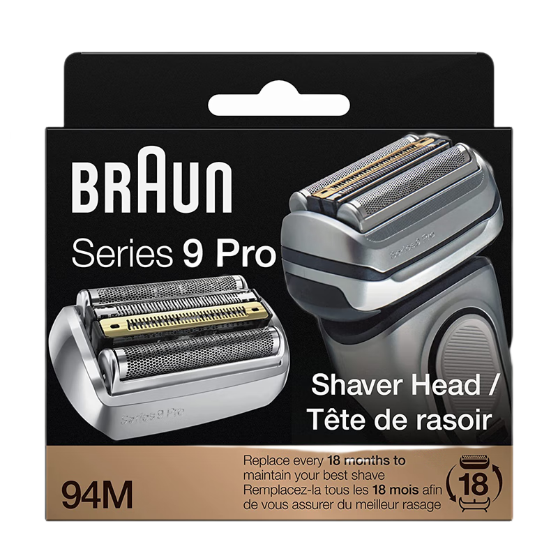 博朗(braun)series 9 剃须刀替换刀头,兼容所有 series 9 男士电动