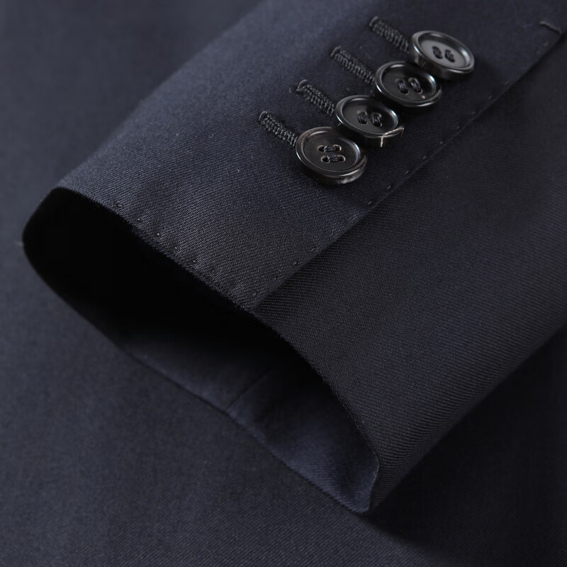 MAYOR男装 秋Loro piana 200支全羊毛经典全毛衬西服上衣 深藏青 170B （170/96A）