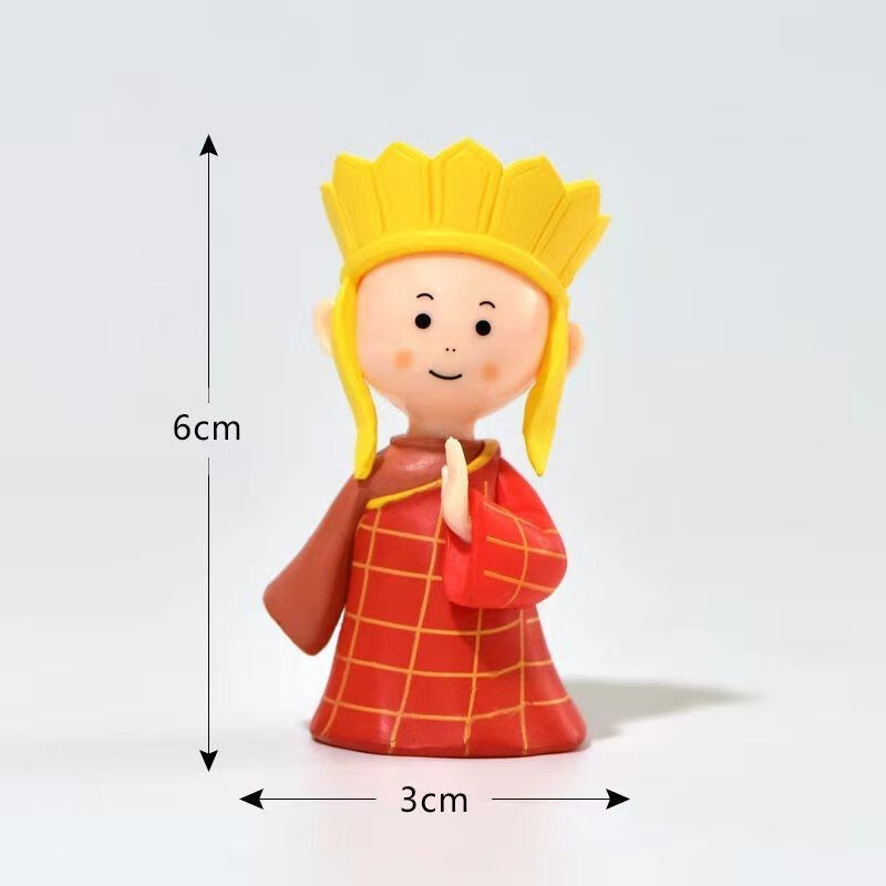 槿瑰西游记师徒四人微景观摆件孙悟空唐僧猪八戒沙僧公仔 唐僧一个