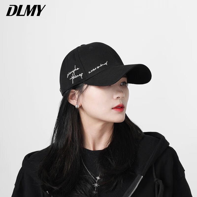 铭汇通dlmy棒球帽四季男女百搭新工艺侧标刺绣小字母硬顶鸭舌帽子显