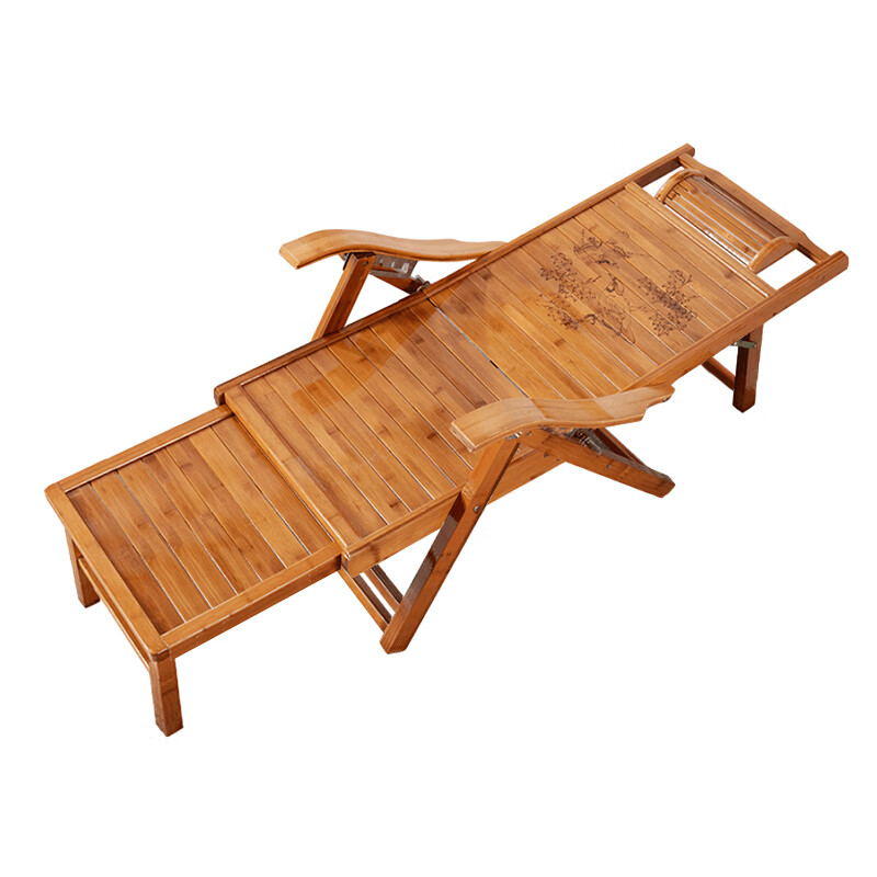 嘉菁衍竹躺椅折叠午休家用靠椅懒人沙滩睡椅老人靠背椅老式阳台休闲