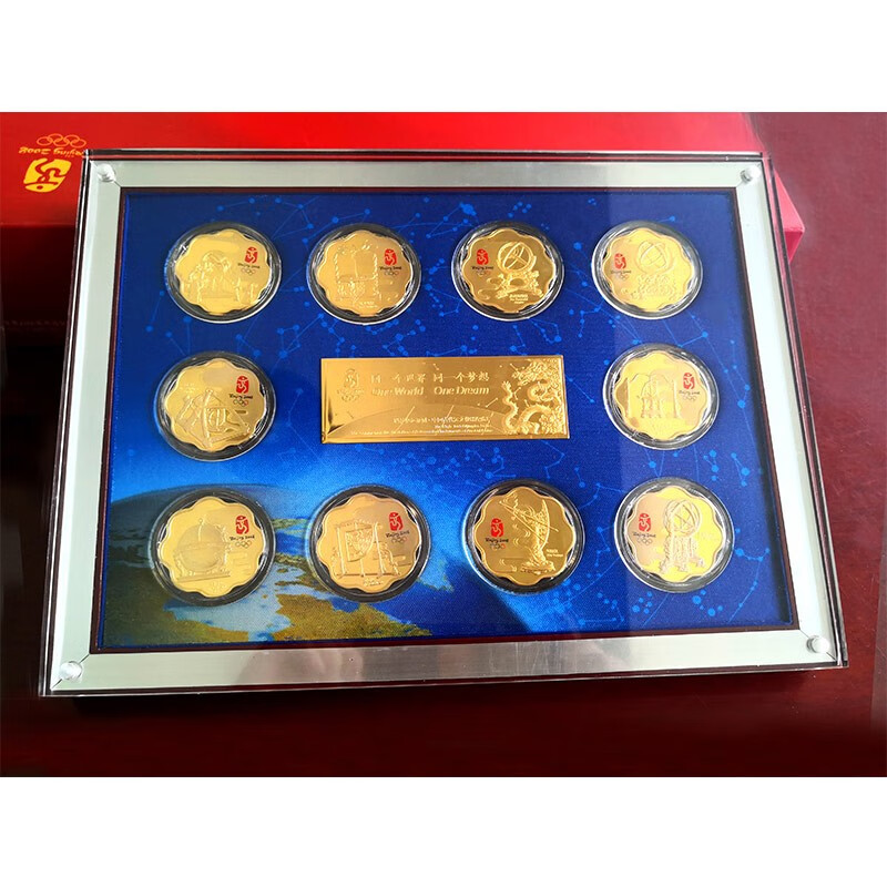 中国古代天文仪器纪念章第二十九届奥林匹克运动会体育图标纪念套章2008年奥运会纪念章  直径39mm