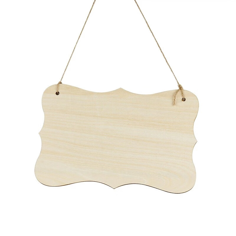 dzq尚莱明空白木质挂牌幼儿园植物园diy提示牌双面创意标识牌雕刻木牌