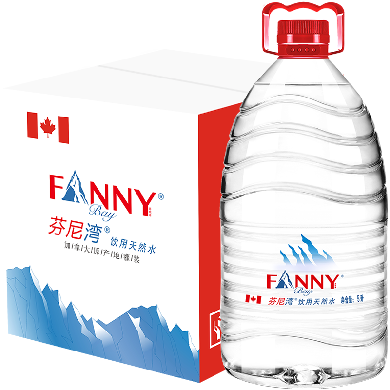 �����壨FANNYBAY�����ô����������Ȼˮ5L*4Ͱ�����������Ͱװ��ͥװ (4ƿ/��) 119.9Ԫ