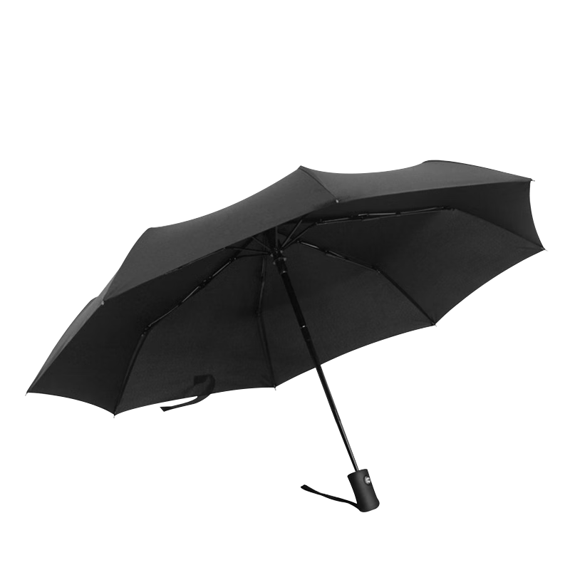 冇力 雨伞 遮阳伞太阳伞自动防晒伞男士商务伞晴雨两用可定制 8骨黑色