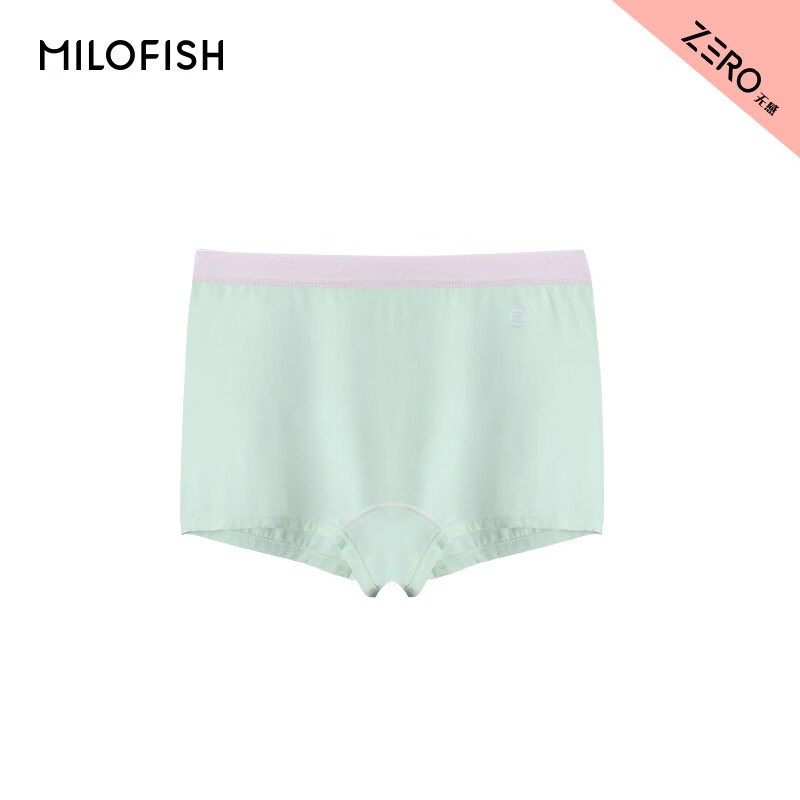 米乐鱼儿童平角内裤 竹纤维无感反缝宝宝小内裤不夹屁屁短裤【3条装】 法甜糖果【粉绿紫】女宝 110怎么看?