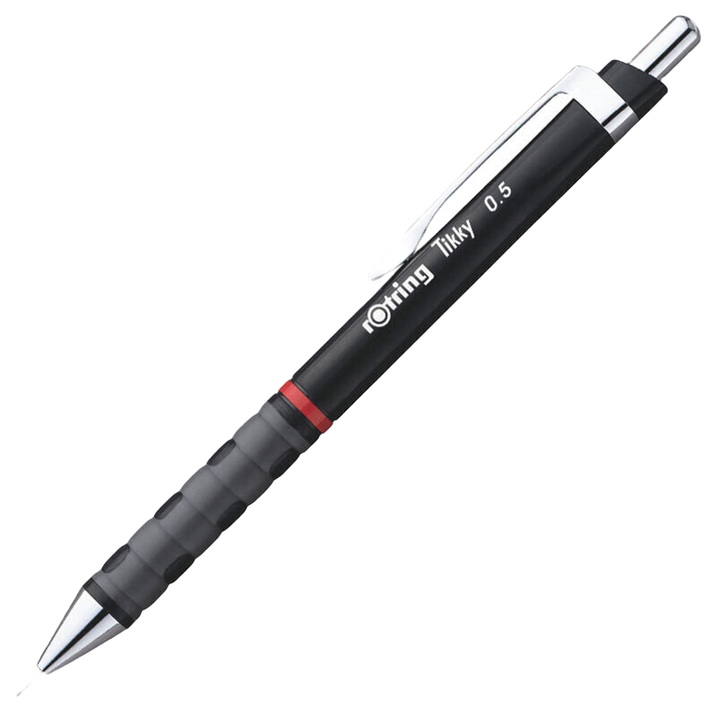 ���ڲ������컷��rOtring���Զ�Ǧ��0.5mmTikkyϵ�к�ɫ��֧װ �Ǧ��ѧ���ճ���д����רҵ�滭��ͼ�¹�Ʒ�Ʋ��׶�Ǧ����ֵ�ʺ���д����
