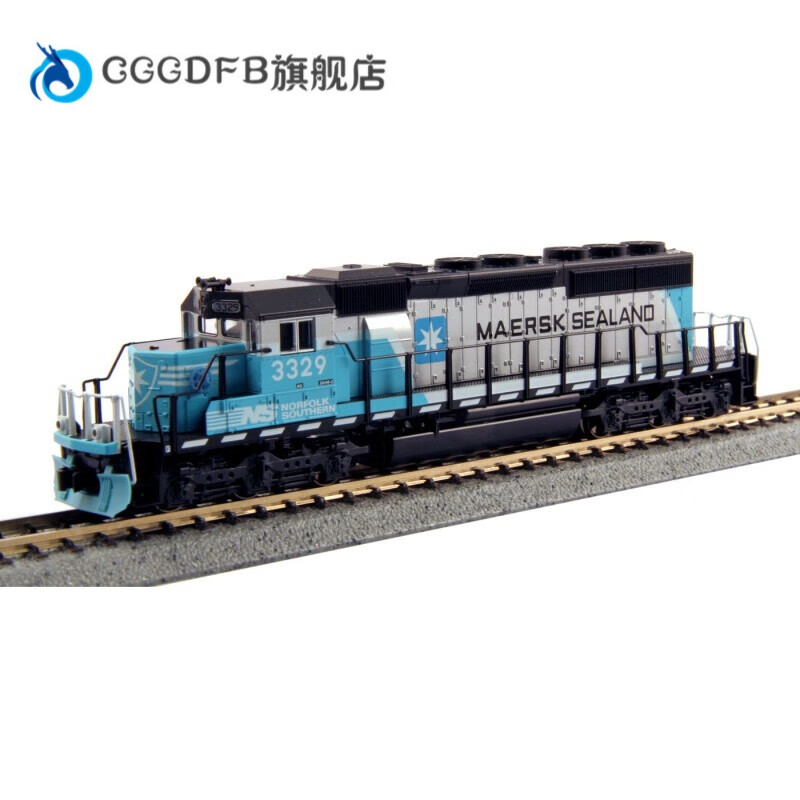 kato火车模型 现货katons马士基sd40-2n比例美国内燃机车火车模型