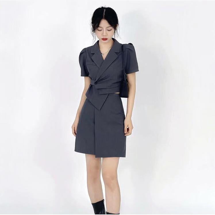 希尾闺蜜装套装一裤一裙夏季轻熟御姐风裙子高冷西装裙连衣裙女装港味