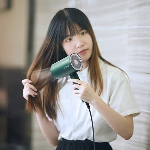 COTELL肯特千万负离子电吹风大功率1800W家用速干柔顺护发吹风筒 可折叠电吹风机 新年春节礼物 GS610S 雅典黑