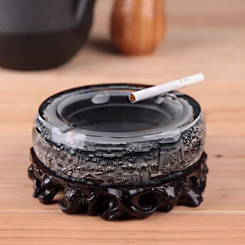 沃之沃 雪茄烟灰缸办公室大气简约创意个性潮流复古大号客厅特大装饰