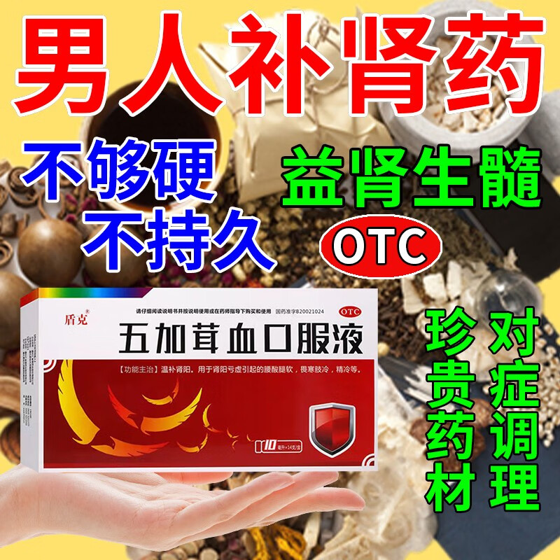亏虚引起腰酸腿软精冷提高精子质量补肾壮腰温补肾阳五加茸血口服液 1