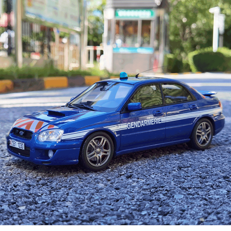 跃纪生(yuejisheng)otto 1:18 斯巴鲁 翼豹警车 subaru impreza sti
