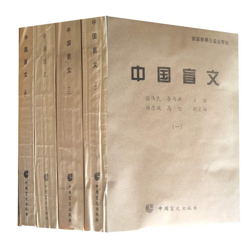 中国盲文全4册盲文书籍中医基础论中国盲文出版社