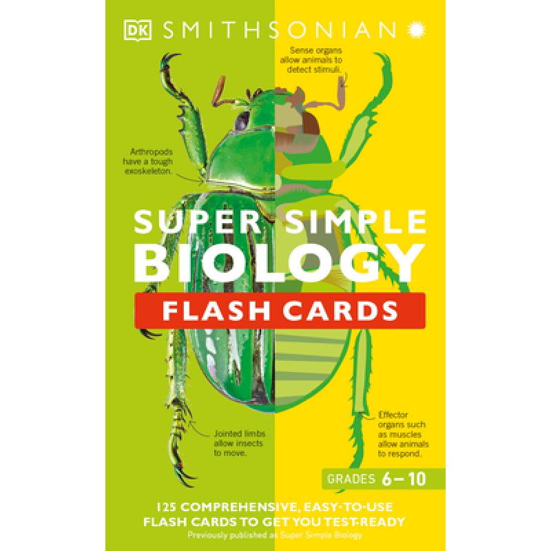 预订 Super Simple Biology Flash Cards: 125 Compre...