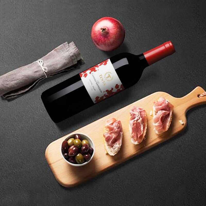 天帕(TENPA)智利中央山谷原瓶进口红酒 天帕赤霞珠干红葡萄酒红酒13.5度750ml 6支整箱装 13.5度