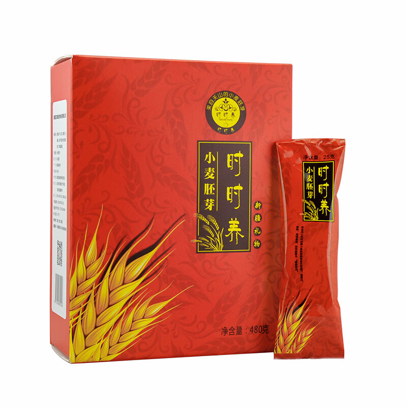 时时养小麦胚芽粉 新疆味小麦胚芽片 盒装480g