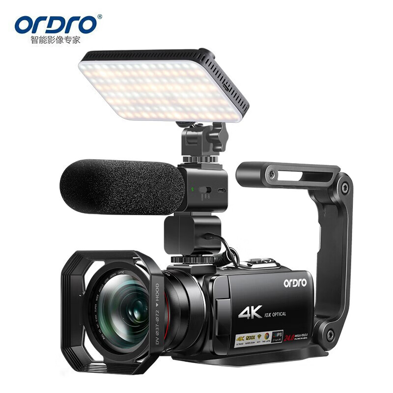 欧达（ORDRO）AC7 4K摄像机专业直播摄影机家用手持录像机高清数码dv会议婚庆 vlog短视频