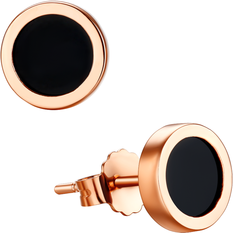 潮宏基Mix&Chic系列18K金彩金耳钉——时尚之选