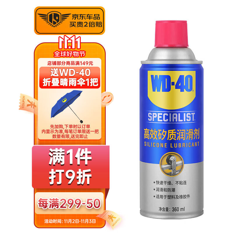 WD-40矽质润滑剂wd40汽车窗润滑剂橡胶套胶条养保护发动机皮带异响消除属于什么档次？