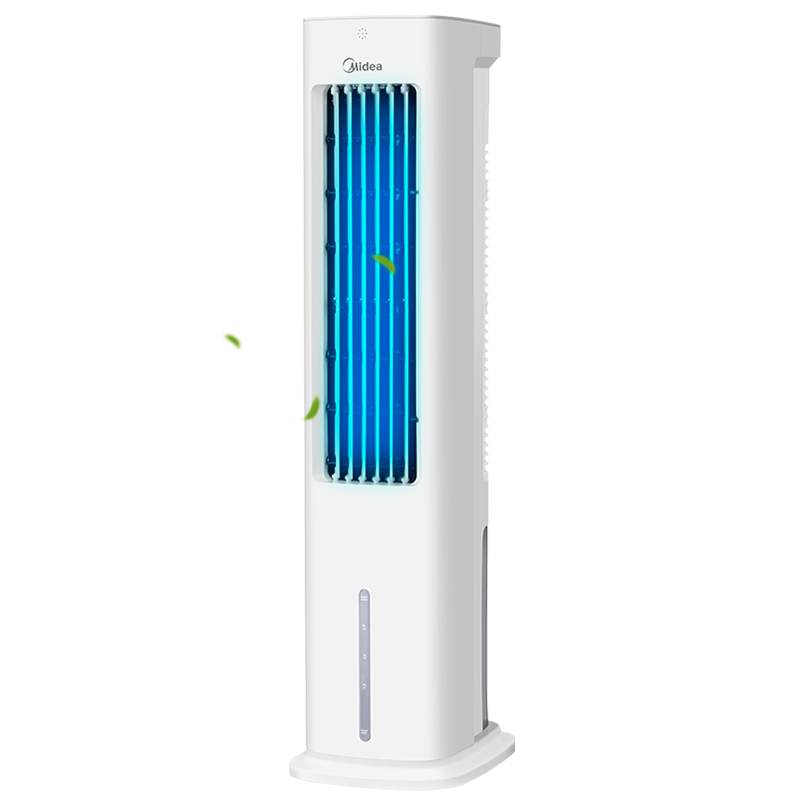美的（Midea）空调扇冷风扇遥控冷风机家用水冷塔扇冷气扇水空调移动小空调单移动加湿冷风机 AAD10AR【遥控冷塔扇】