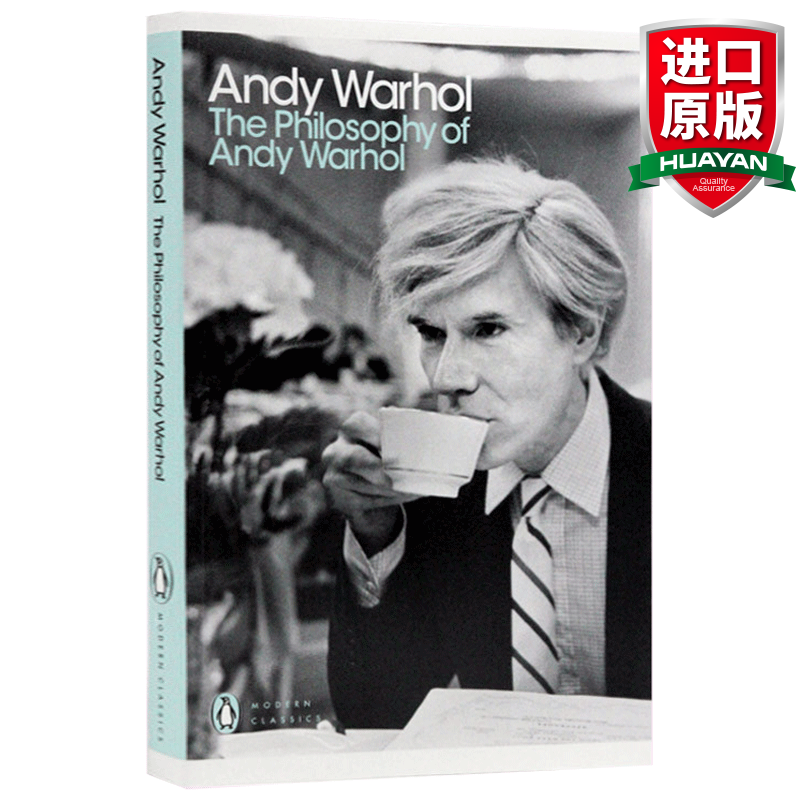 英文原版 安迪沃霍尔的哲学 The Philosophy of Andy Warhol 人物传记