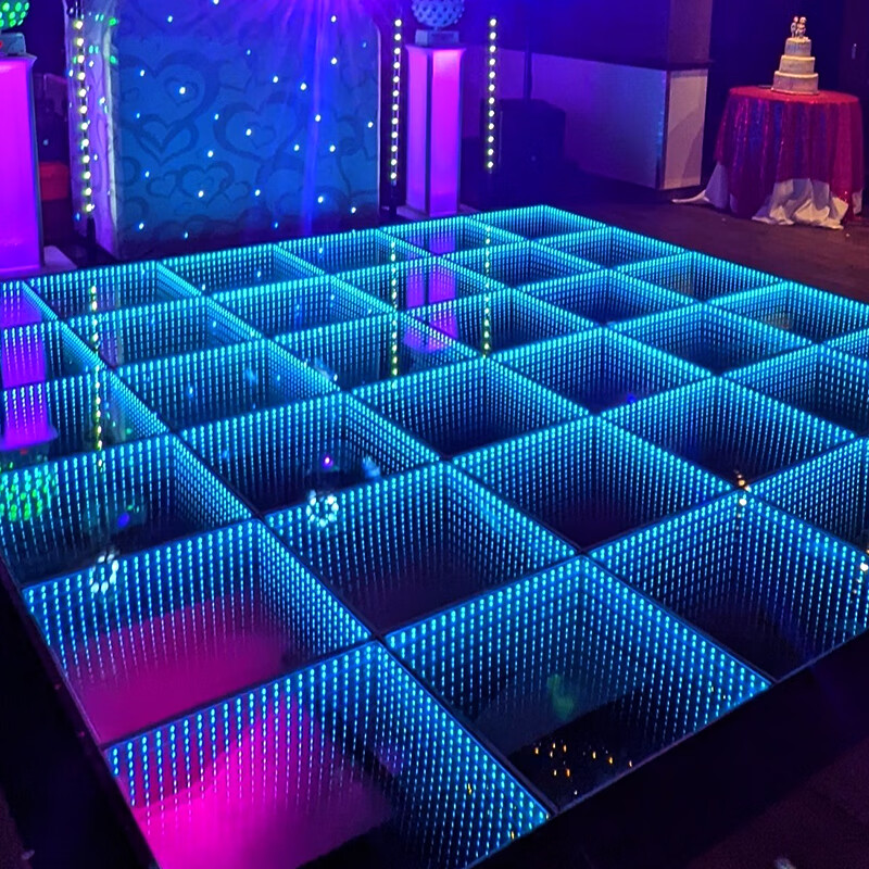 极唯led深渊地砖灯全彩霓虹氛围灯定制户外地面地埋地板灯 led深渊