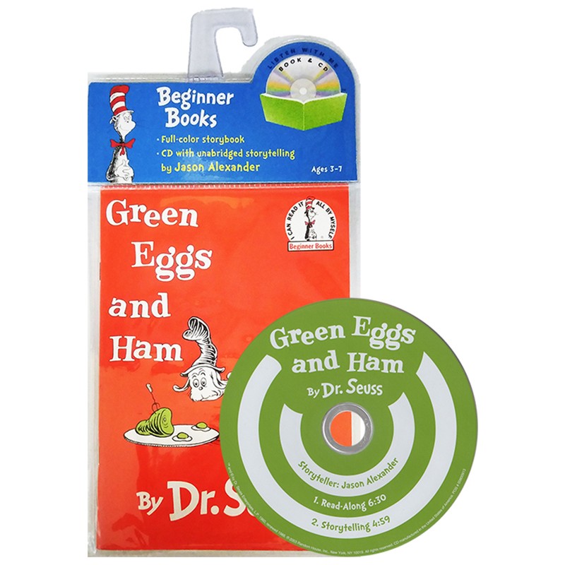英文原版绘本 Green Eggs and Ham（附CD）苏斯博士 廖彩杏书单