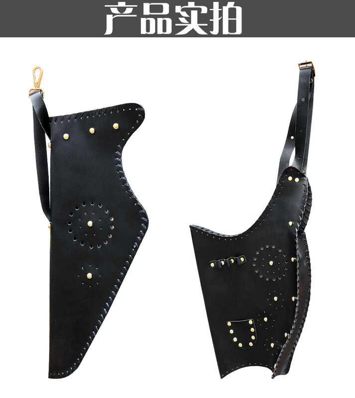 傳統(tǒng)弓箭手工制作皮質(zhì)弓囊箭囊弓包箭包弓袋箭袋傳統(tǒng)反曲 黑色弓囊+黑色箭囊