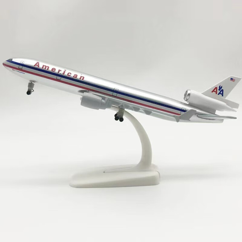 少羽20cm美国航空麦道MD-11飞机模型带起落架可拆合金仿真航模摆件使用感如何?