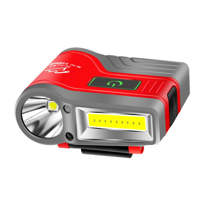 哈拿夜釣頭燈釣魚(yú)專用感應(yīng)帽夾燈強(qiáng)光充電超亮大容量頭戴式夾帽上餌燈 T51紅色感應(yīng)頭燈 (夾帽+頭戴版)