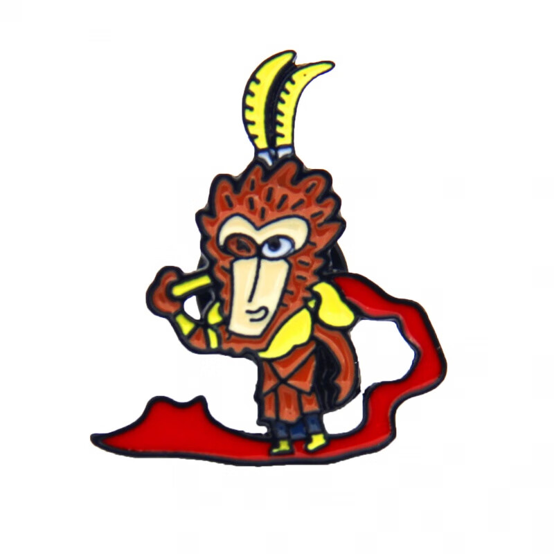 in)中国风西游记唐僧金属胸针卡通动漫可爱服饰包包配饰刺马针 孙悟空