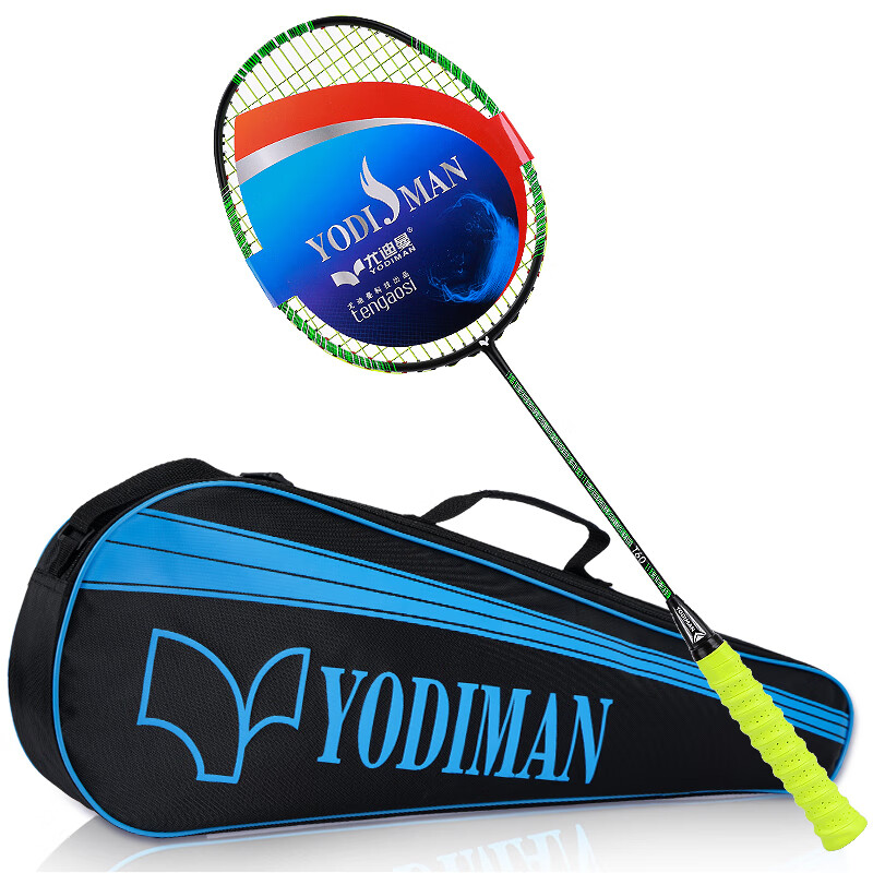 尤迪曼羽毛球拍全碳素超轻训练拍单拍1支装t60(已穿线25磅)