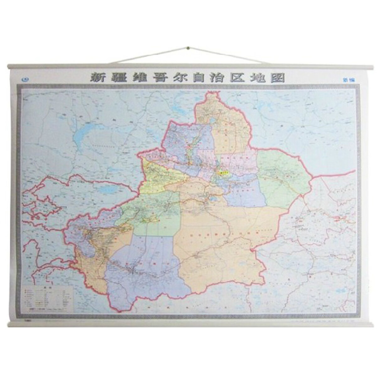 2021新疆维吾尔自治区地图(盒装,无拼缝)