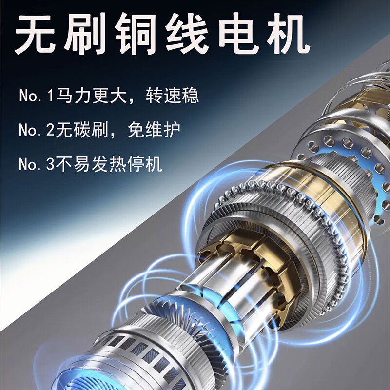 Toohello无线锂电打蜡机修复划痕打蜡小型家用4S同心充电封釉机汽车抛光机 【2电1充】同心抛光机3寸盘3个档位