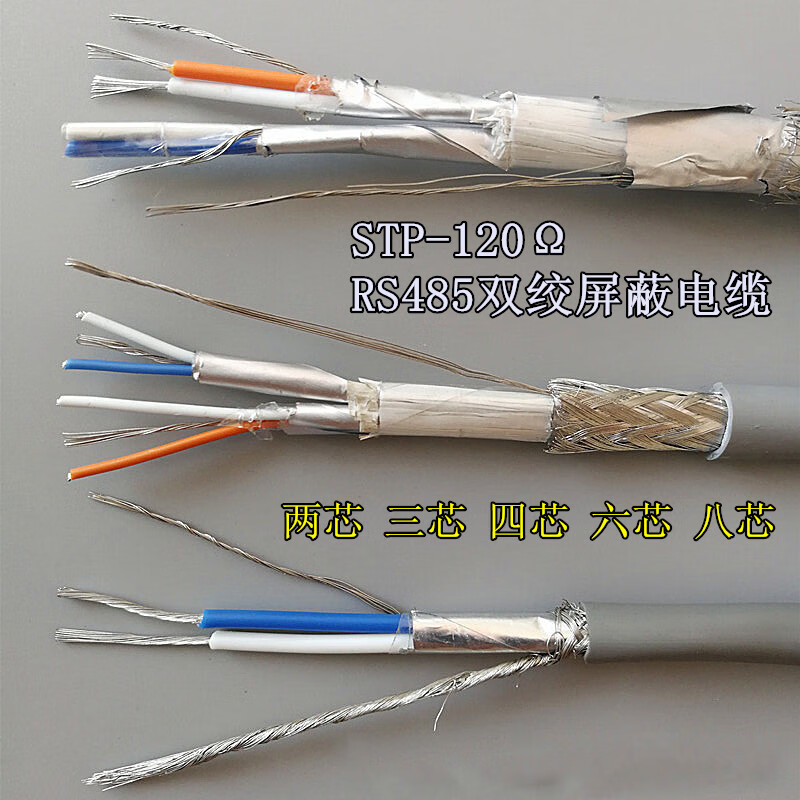 485电缆 镀锡 屏蔽双绞线 stp-120欧 rs485总线通讯线 2*0.
