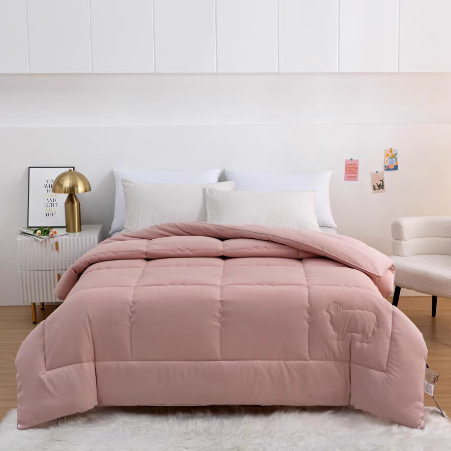 富尔迪家纺【阳光卷毛】至尊复合羊毛被抗菌保暖单人加厚冬被学生宿舍