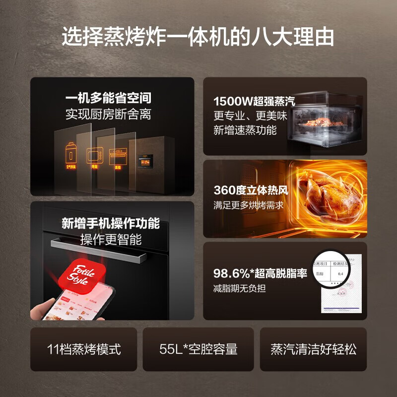 方太(FOTILE) ZK-ES3.i蒸烤一体机嵌入式烤箱怎么样？评测：热门推荐，不容错过-图片4