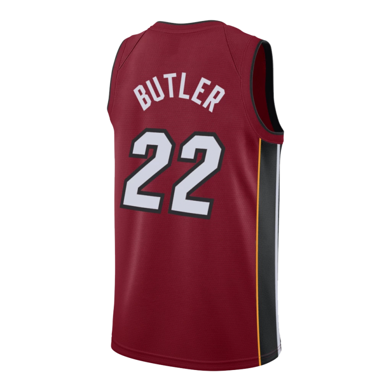 京识热火队22号吉米巴特勒 骚粉罪恶之夜城市版复古球衣diy定制球迷版