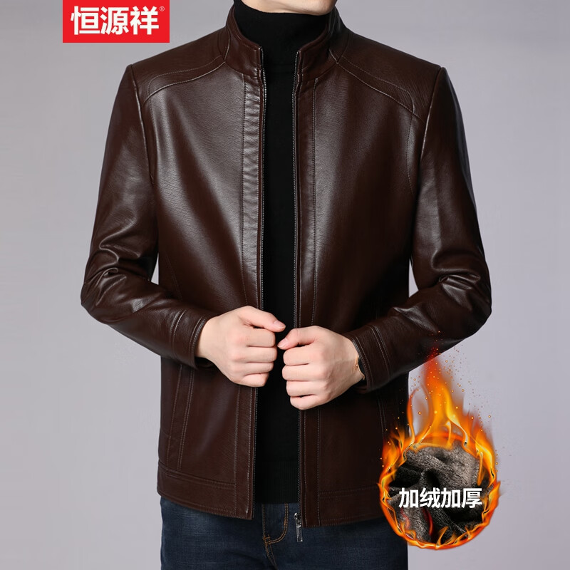 ���ڲ�������Դ��Ƥ�����ﶬ�¿�����Ƥ�п˼��޼Ӻ�ů����������ʿ�ְ��ﶬװ ���� H58229458��ɫ 170