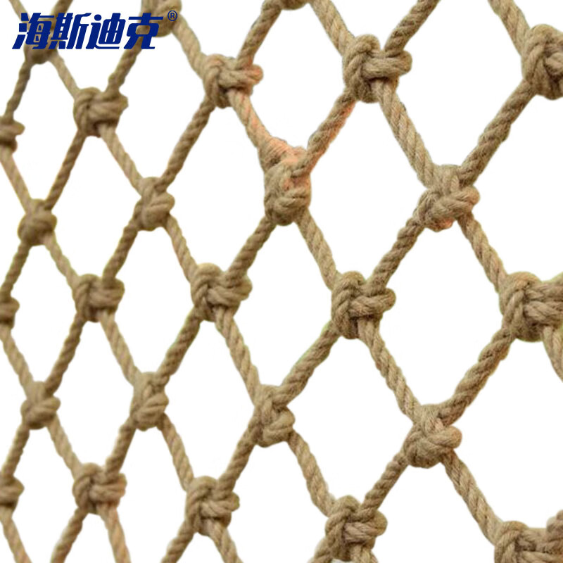 海斯迪克 gnjz-1076 麻绳网 围网攀爬网防护网 菱形打结网 10mm绳粗10