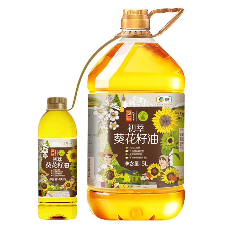 CHUCUI 初萃 葵花籽油 5.4L