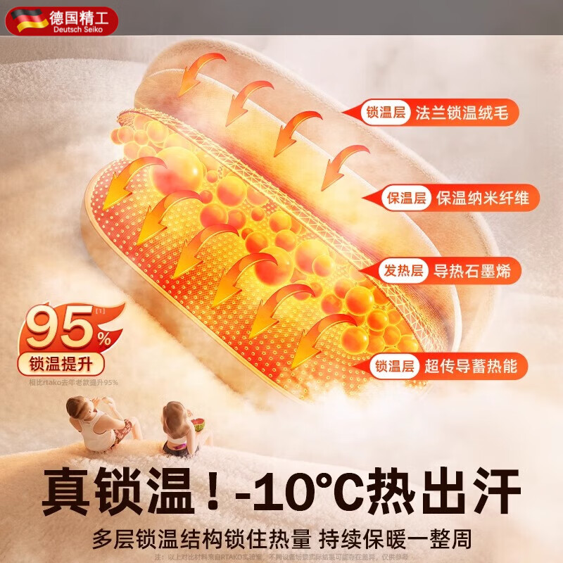 OQB德国品质2024新款双面发热暖手宝可充电二合一防爆暖手炉握式迷你 【暖绒米】5400毫安65°锁温24小时送发热 0mAh