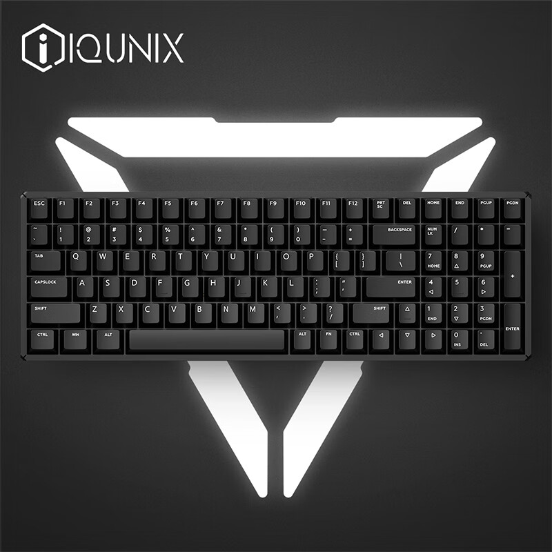 IQUNIX F97-黑武士三模无线热插拔机械键盘 2.4G蓝牙键盘 游戏键盘铝合金热插拔客制化键盘 三模-热插拔 TTC快银轴RGB版